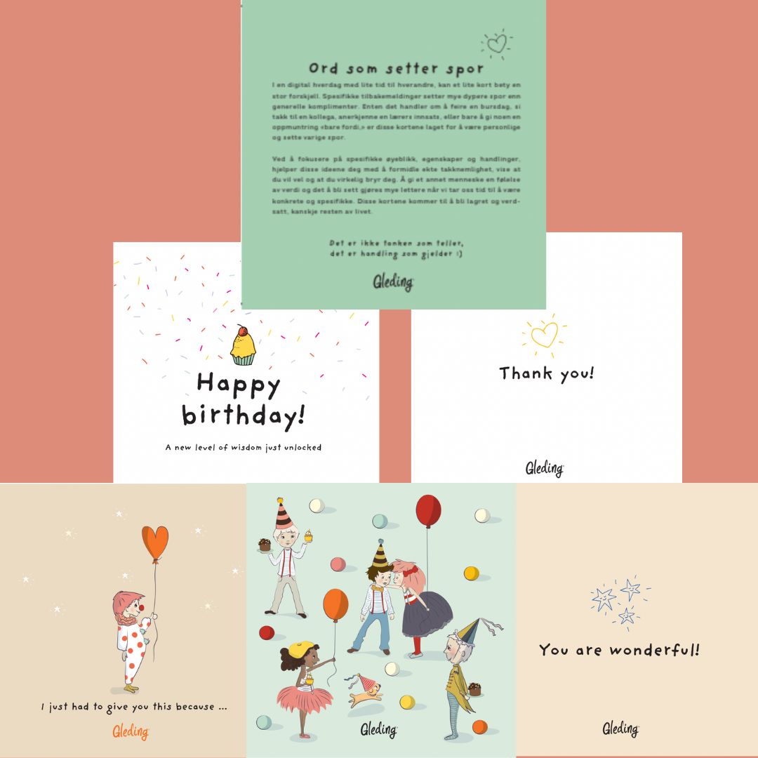 Kortpakke + brosjyre "Ord som setter spor"