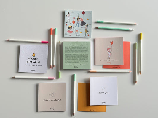 Kortpakke + brosjyre "Ord som setter spor"